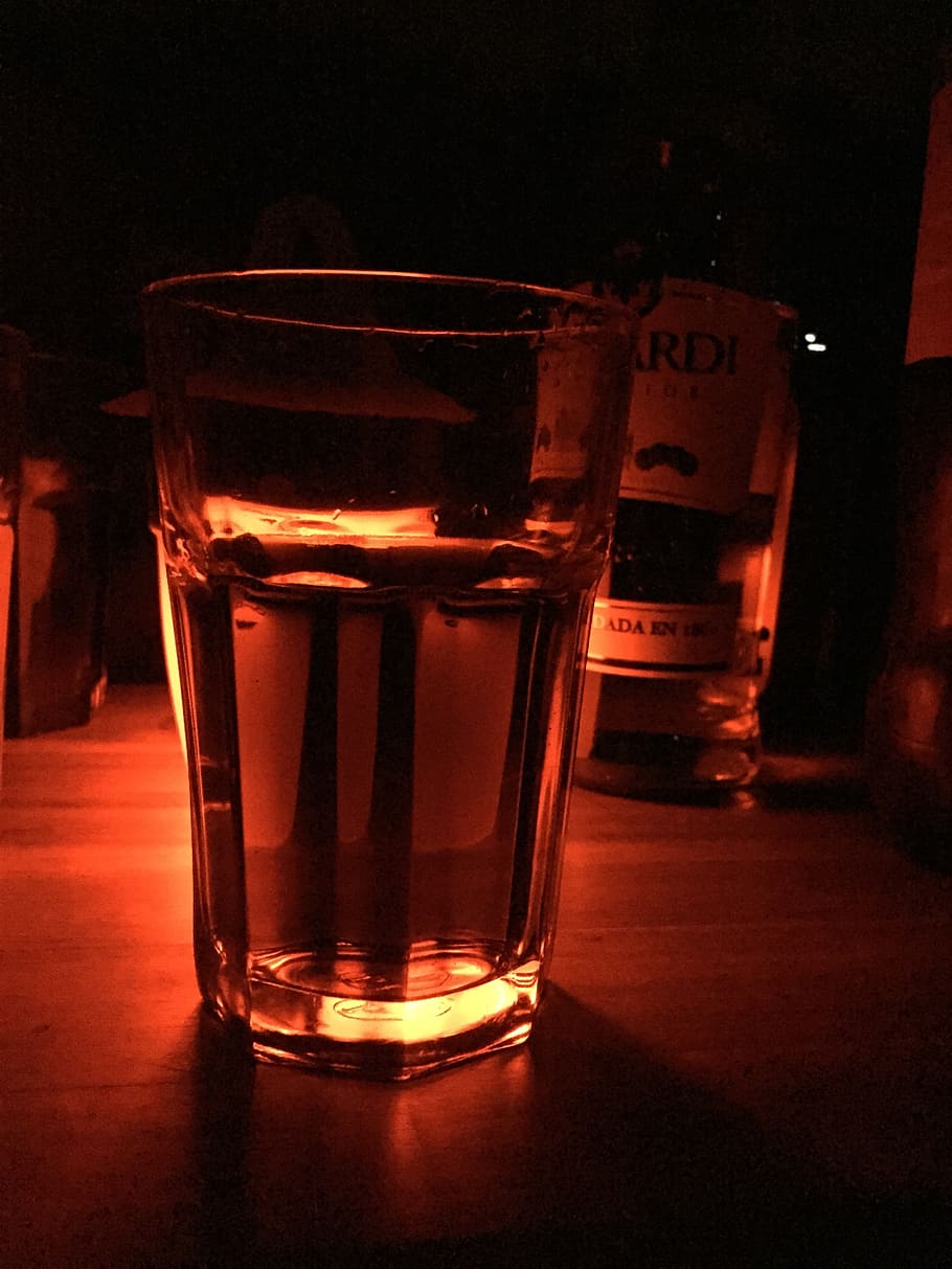 glass, rum, drink, dark, bright, red, refreshment, food and drink, drinking glass, alcohol