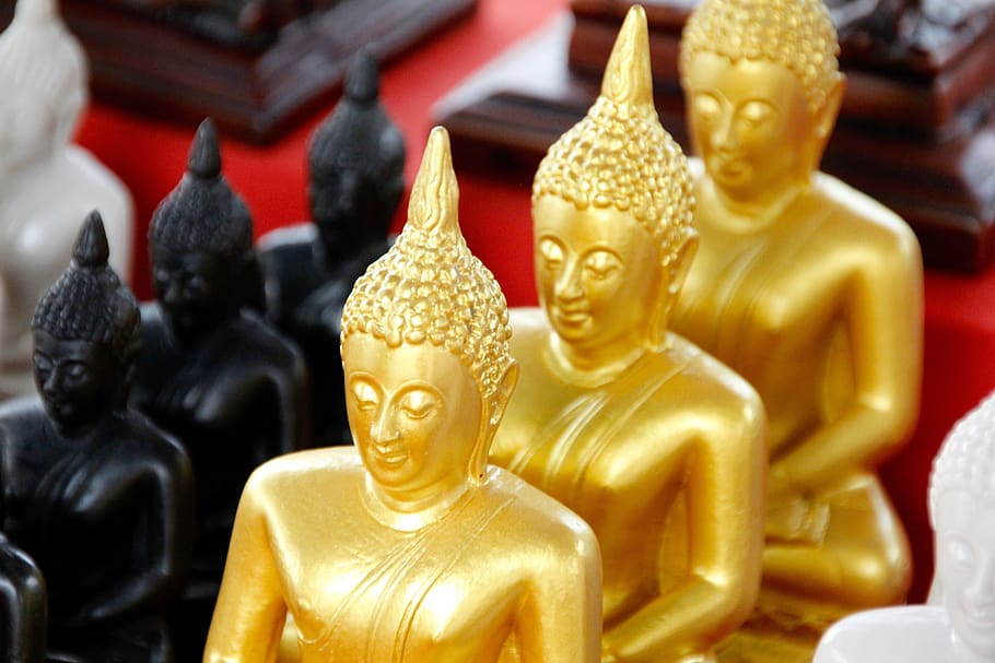 bangkok, buddha, gold, meditation, buddhism, thailand, asia, temple, southeast, wat