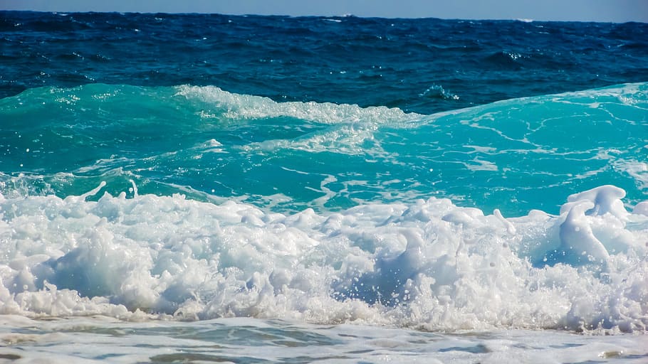 波, 泡, スプレー, エネルギー, 水, スプラッシュ, 液体, 海, 自然, ビーチ