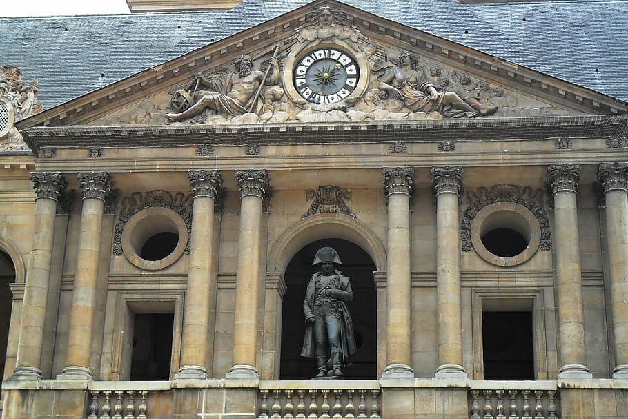 napoleon, les invalides, france, the palace, kings, aristocracy, monument, sculpture, decorating, ornaments