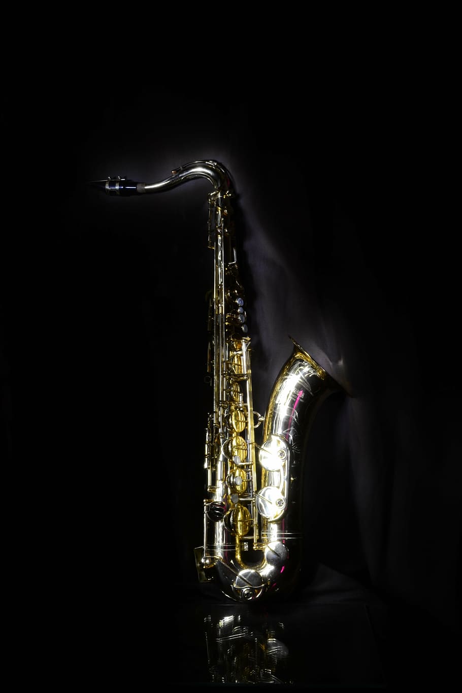 saxo, tenor, jazz, musical instrument, music, black background, saxophone, jazz music, metal, arts culture and entertainment