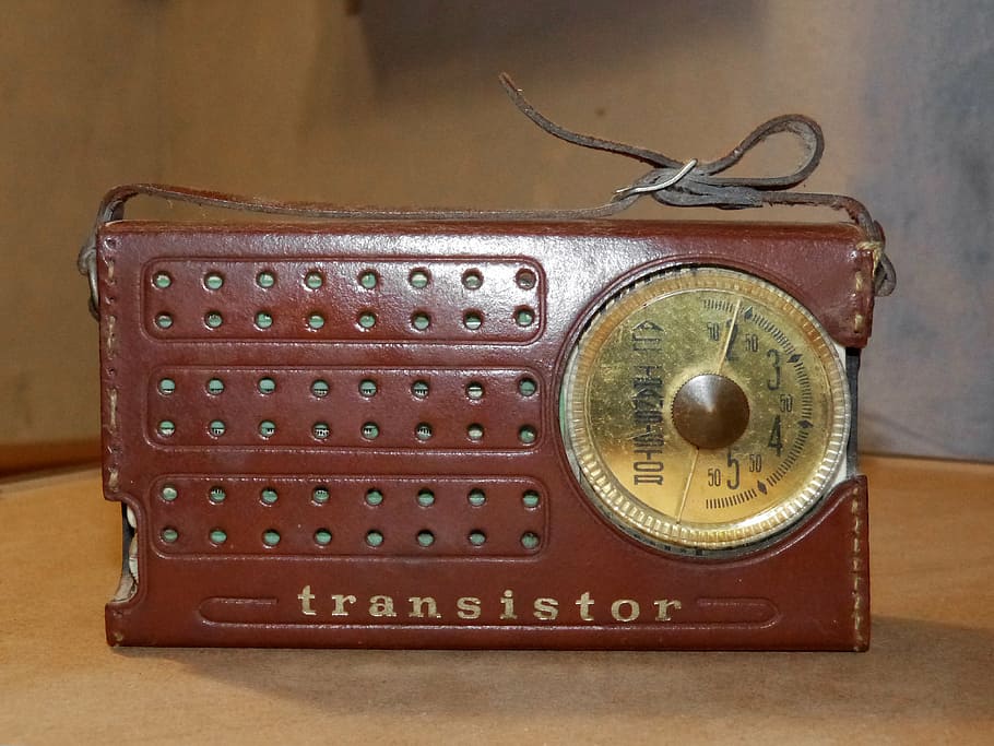 transistor, radio, old, old-fashioned, antique, retro Styled, wood - Material, single Object, the past, history