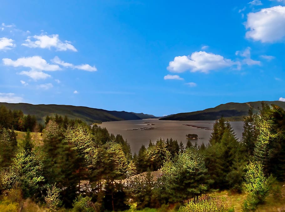 paisaje, horizonte, naturaleza, cielo, azul, verde, paisaje de la naturaleza, hermoso, paisajes, escénico