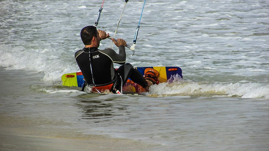 Kite, Surf, Extreme, Sport, Man, Athlete, kite surf, extreme, sport, surfing, sea