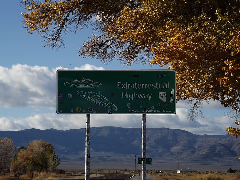 highway, nevada, extra terrestrial, aliens, ufo, spaceship, road, sign, area 51, icon