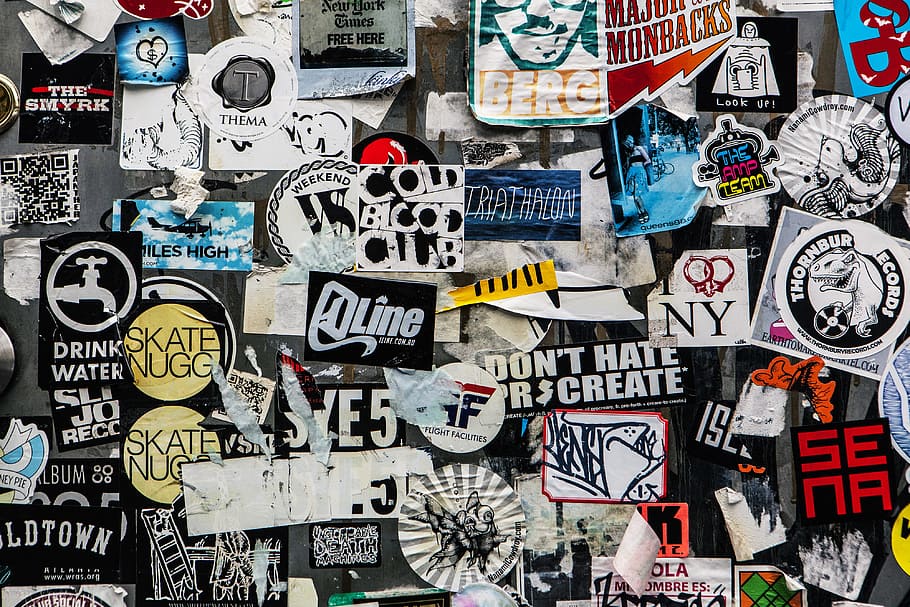 captured, wall, brooklyn, new, york city, Stickers, Brooklyn, New York, New York City, urban, nYC