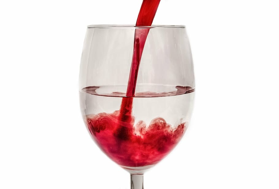 photography, clear, wine glass, glass, water, lemonade, diffusion, red, liquid, fluid