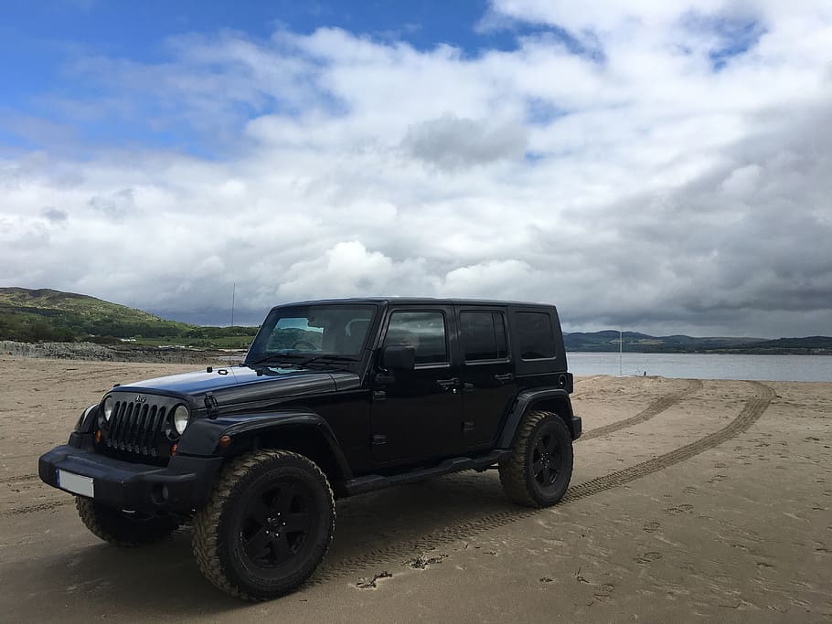 jeep, beach, 4wd, sand, car, adventure, australia, 4x4, nature, sky