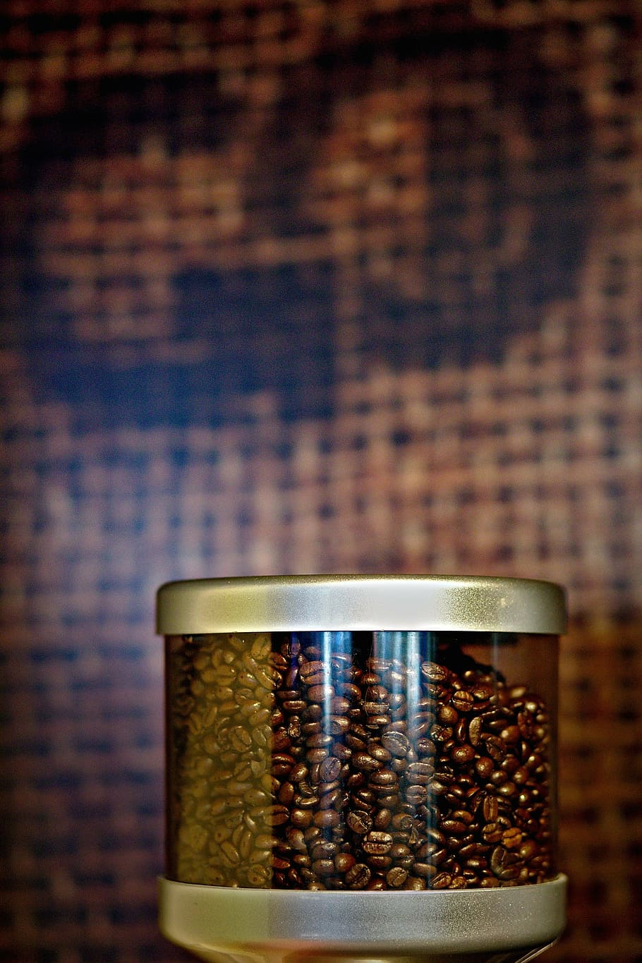 jar, coffee beans, black, grey, container, coffee, beans, bean, seed, brown