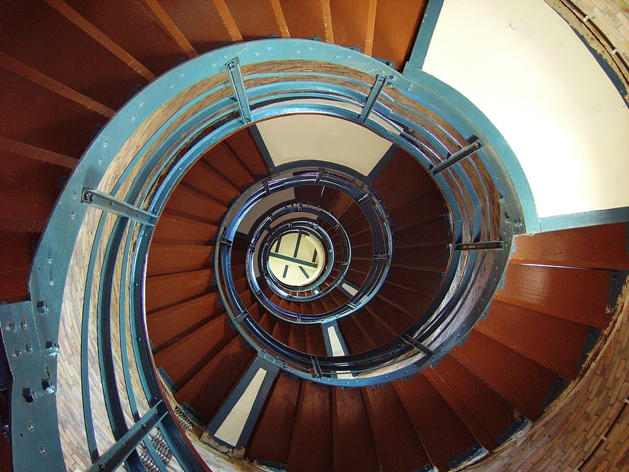 steps, lighthouse, architecture, staircase, spiral, house, tower, stairs, coast, landmark