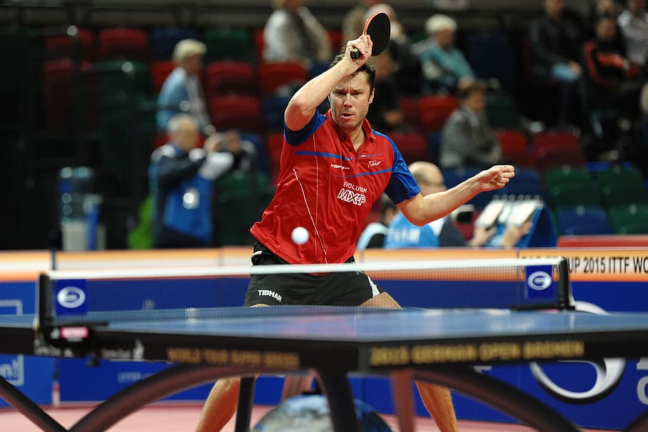 table tennis player, table tennis, ping pong, passion, sport, competition, people, stadium, human body part, incidental people