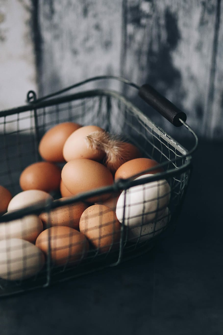 metal wire basket, eggs, Metal wire, basket, metal, wire, food, freshness, organic, raw Food