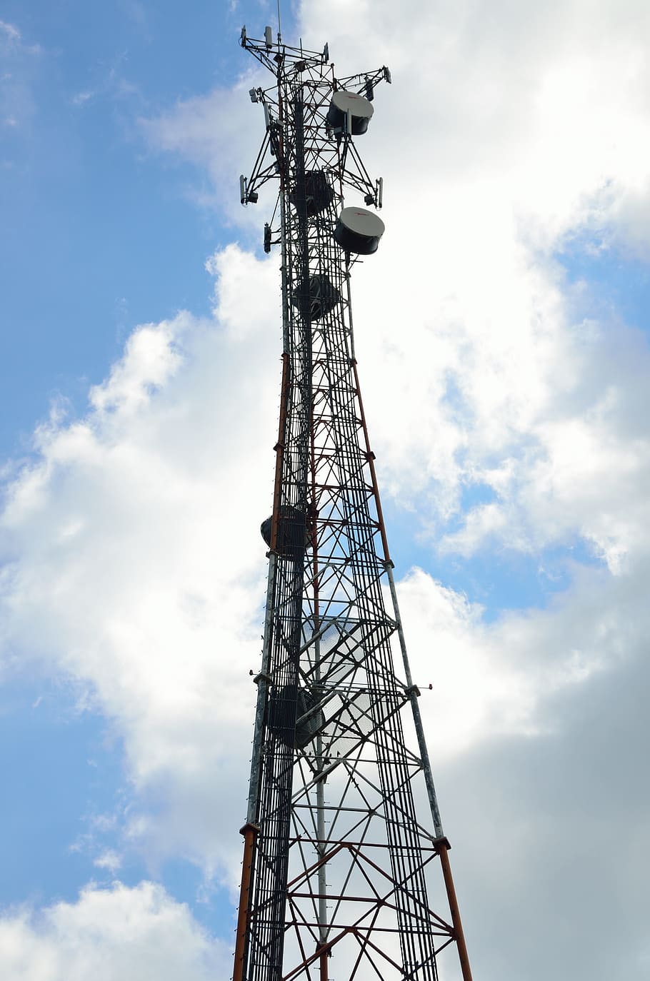 Microwave Tower, Communication, Tower, communication, tower, microwave, radio, antenna, mobile, telecommunication, technology