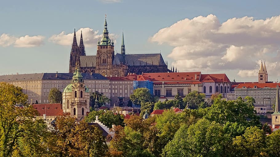 Czech Republic, Prague, Moldova, architecture, prague castle, praha, historically, city, cloud - sky, built structure