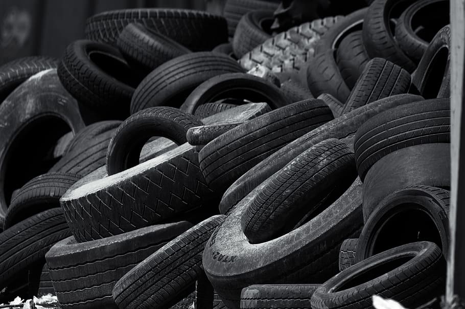 maduro, pneus, reciclagem, pneus de inverno, roda, perfil, borracha, velho, serviço de pneus, lixo