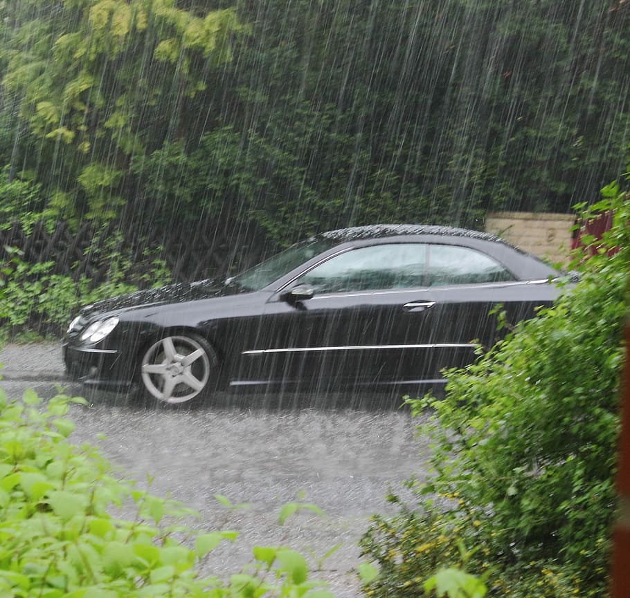 自動車, プラント, 悪天候, 雨, 天候, 嵐, 降水量, 気象イベント, 気象現象, 雷雨