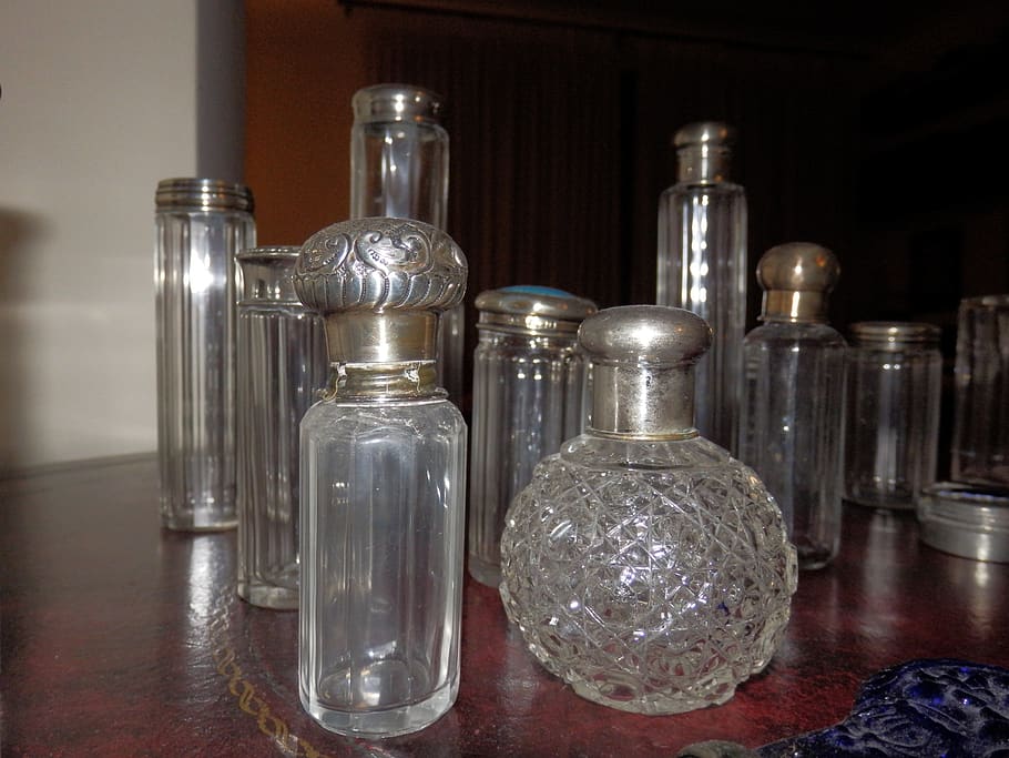 bottles, antique, old, glass, vintage, decoration, decor, decorative, vials, little bottle