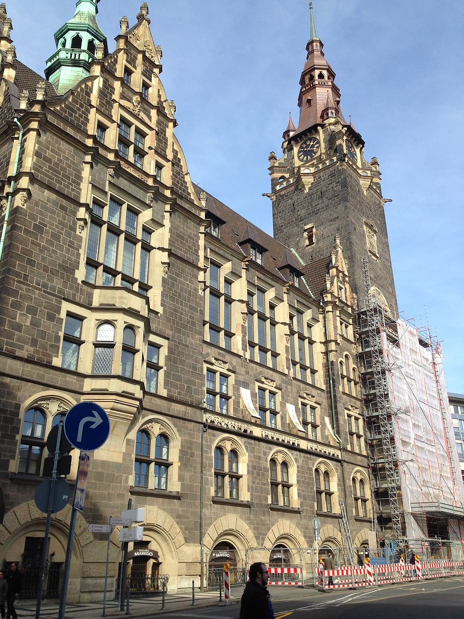 wuppertal, town hall, square, architecture, building exterior, built structure, building, city, history, the past