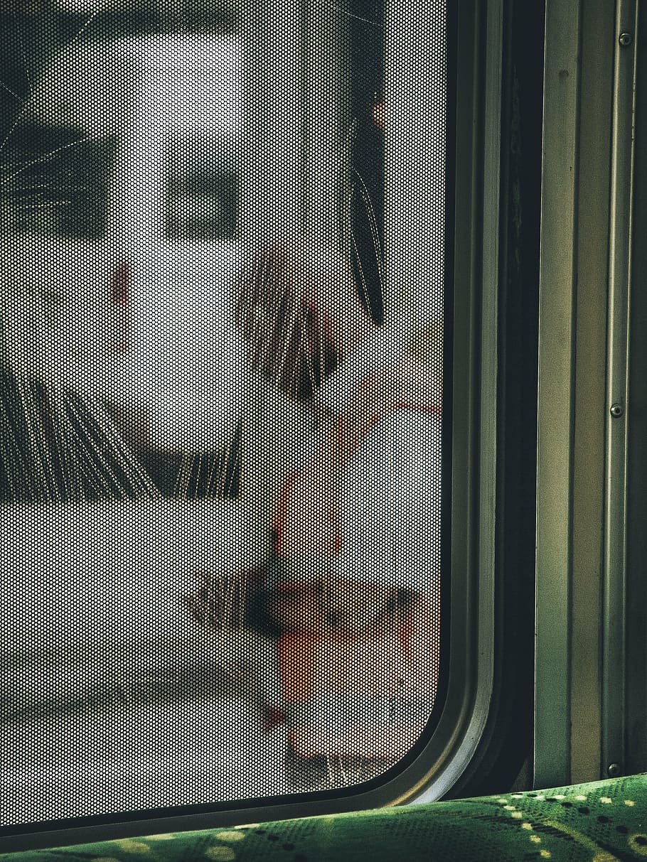 untitled, train, window, people, man, travel, glass - material, transparent, real people, indoors