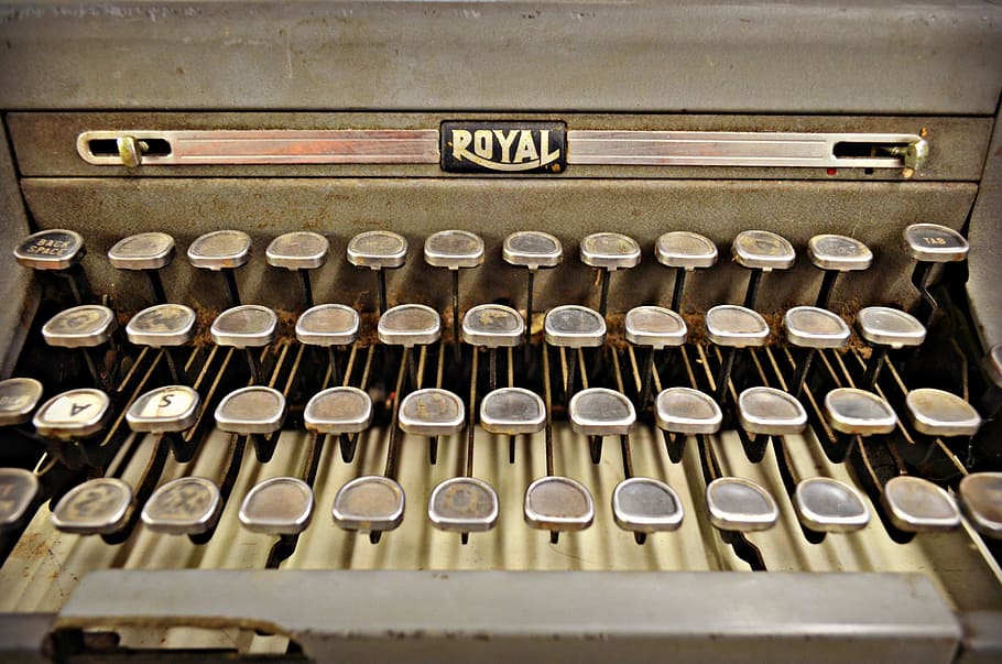 Vintage, Antique, Typewriter, Historic, history, old, old-fashioned, retro, style, age