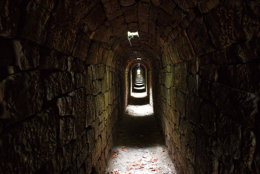 brick tunnel, tunnel, metro, darkness, old, architecture, wall, secret, passage, travel