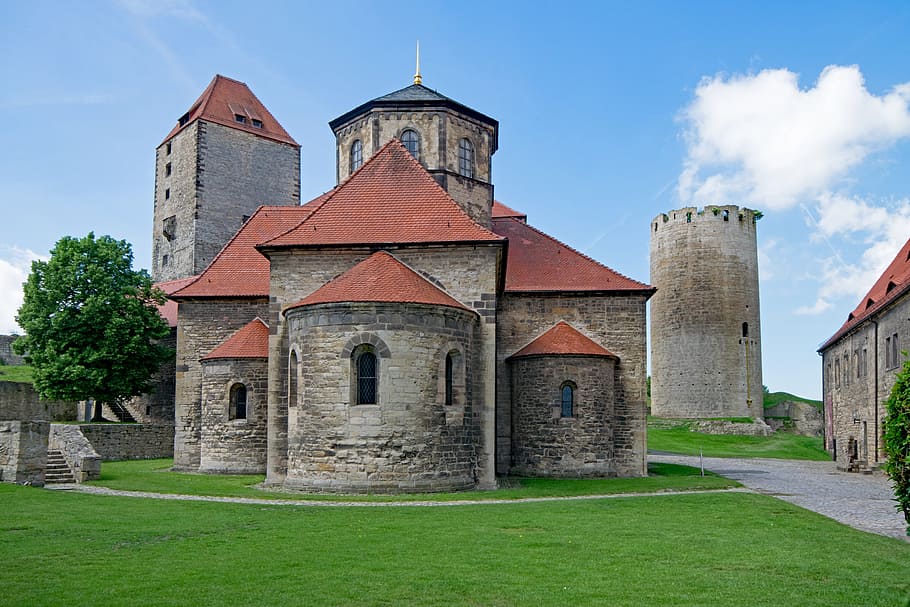 Castle, Querfurt, Saxony-Anhalt, Germany, architecture, places of interest, building, europe, building exterior, house