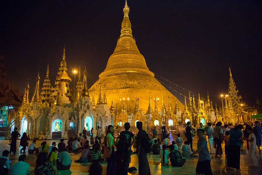 birmania, yangoun, templo, budismo, myanmar, pagoda, asia, templo - Edificio, religión, estupa