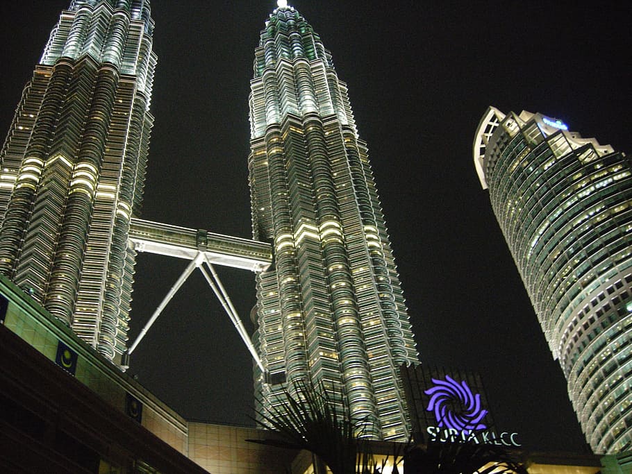 Malaysia, Kuala Lumpur, pooria asteraky, night klcc, petronas, kl, towers, twin, architecture, night