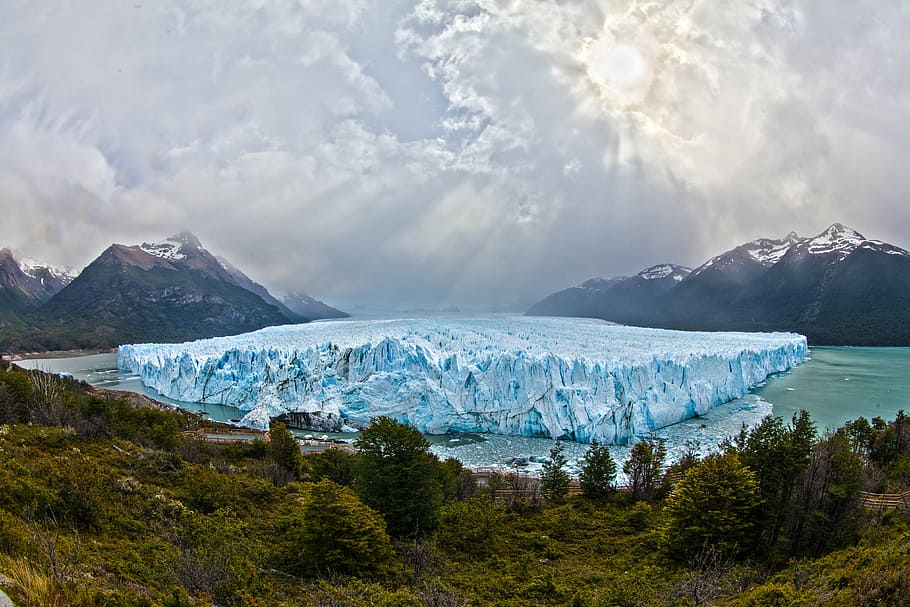 putih, es batu, tubuh, foto air, gletser, argentina, amerika selatan, patagonia, salju, es