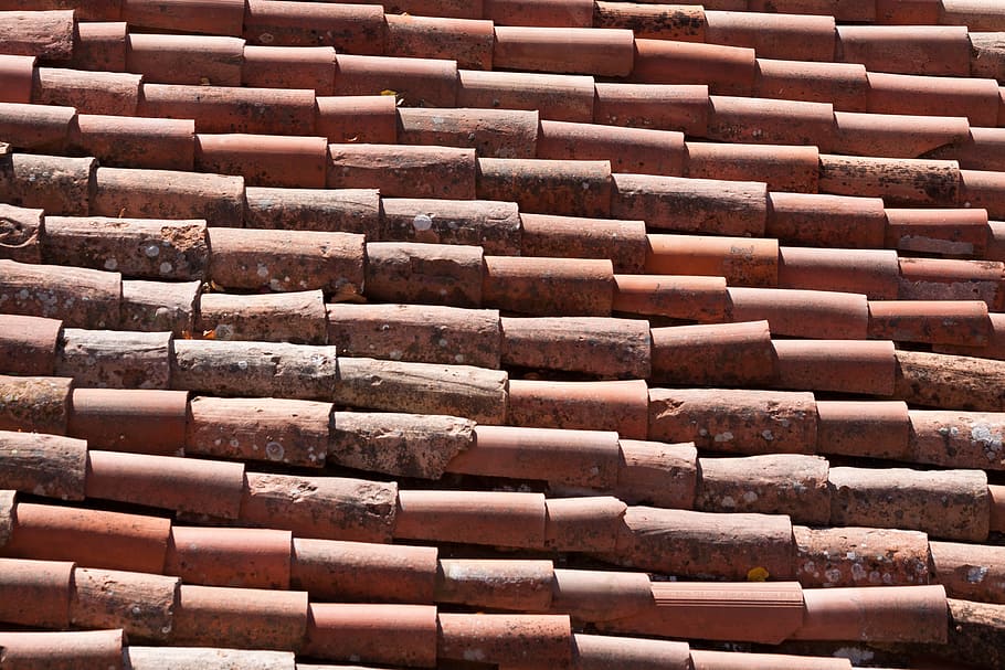 Roofing, Roof, Brick, Red, House, red, house roof, tile, architecture, home, building