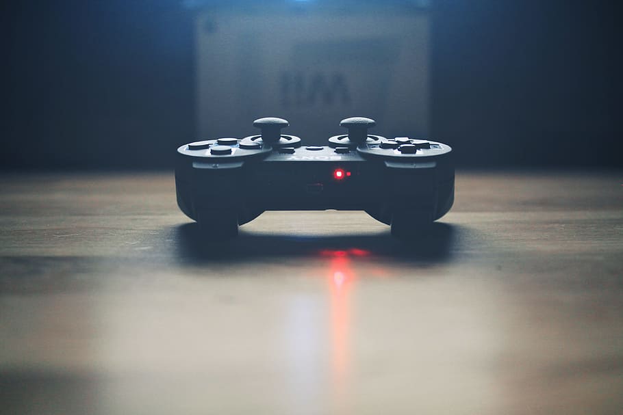 close, photograph, black, game controller, video controller, video game, controller, remote control, gaming console, game