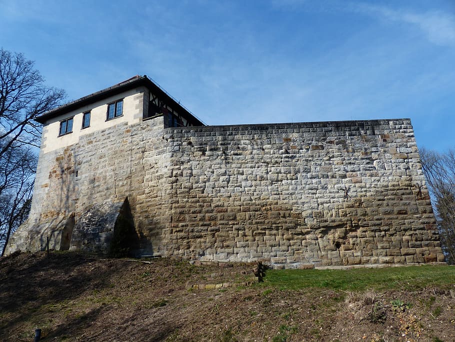 castle wäscherburg, washer lock, castle, scrubber hof, wäschenbeuren, building, architecture, wall, stones, bricked