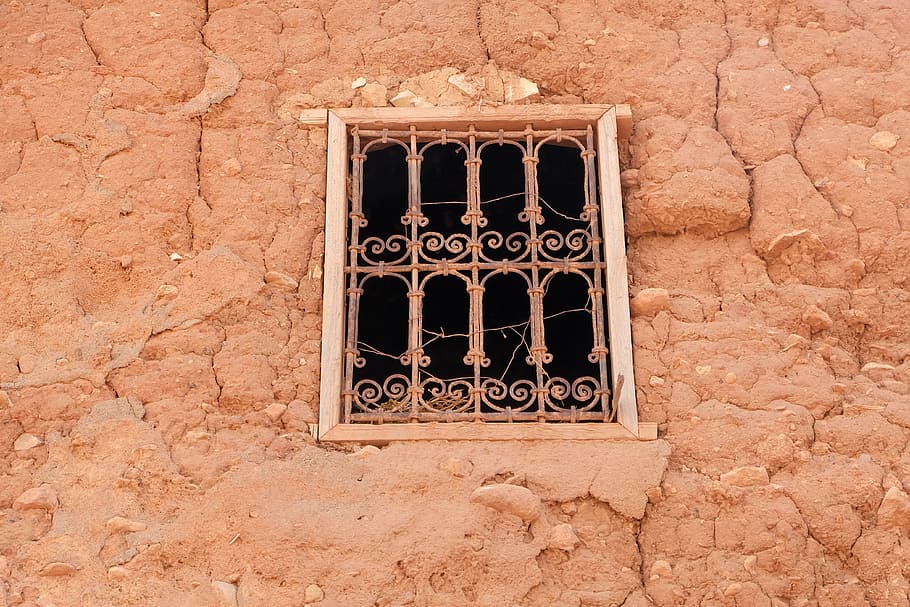 Window, House, Clay, Desert, azgour, reg, morocco, architecture, wall - Building Feature, architecture And Buildings
