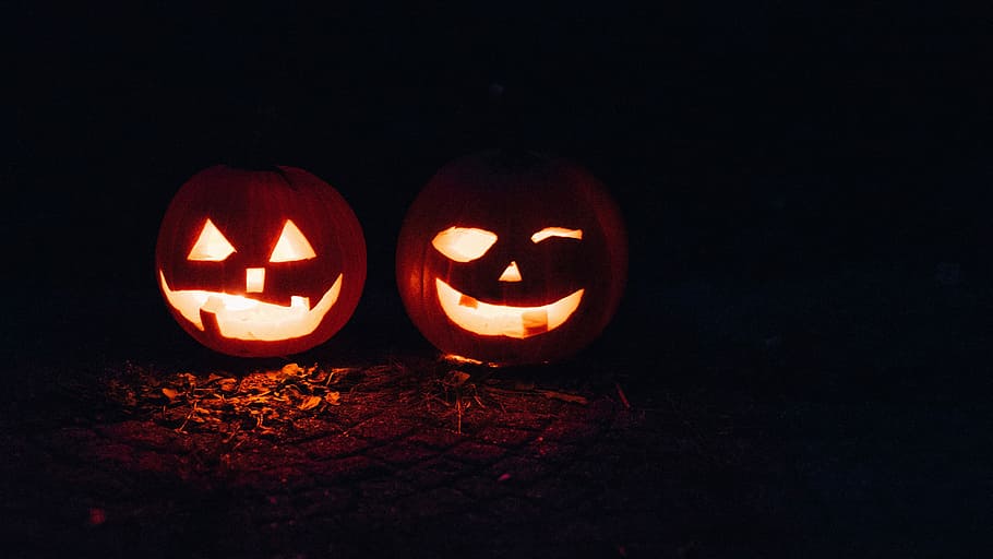 wajah jack-o-lantern halloween, Halloween, Jack-O-Lantern, Wajah, dekorasi, foto, liburan, domain publik, labu, musim gugur