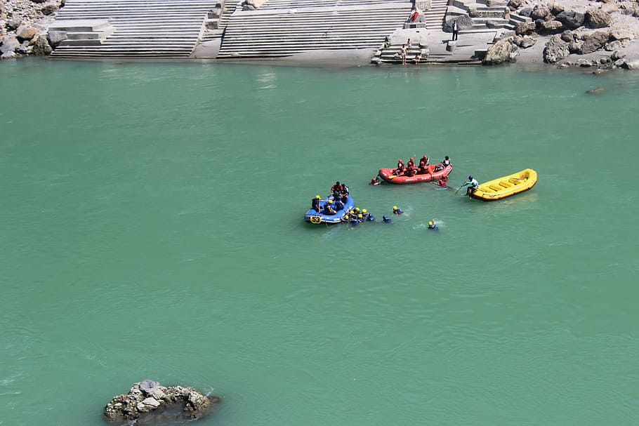 rafting, raft, water, tourism, river, boat, adventure, rishikesh, uttarakhand, green