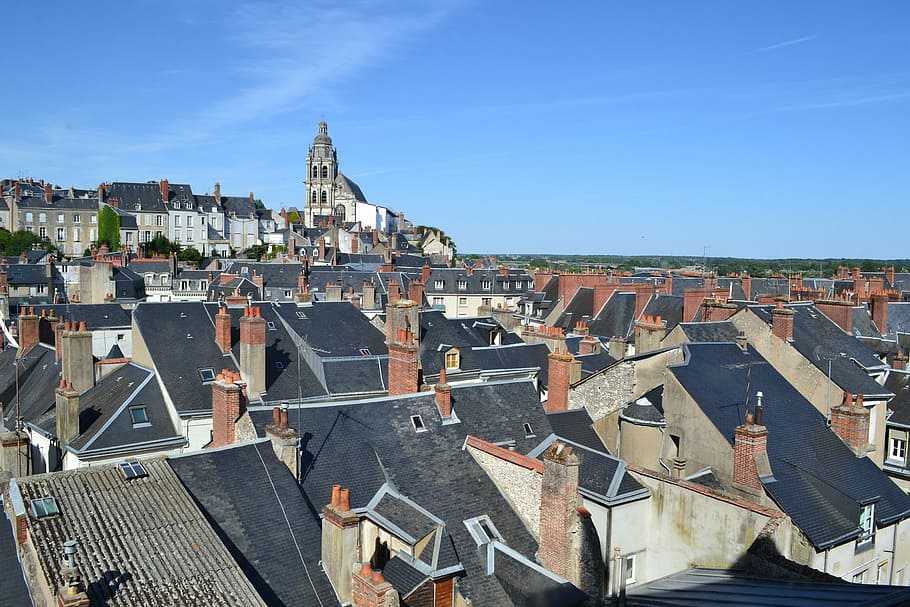 roof, roofs, roofing, slate roof, blois, church, fireplace, fireplaces, france, loire valley