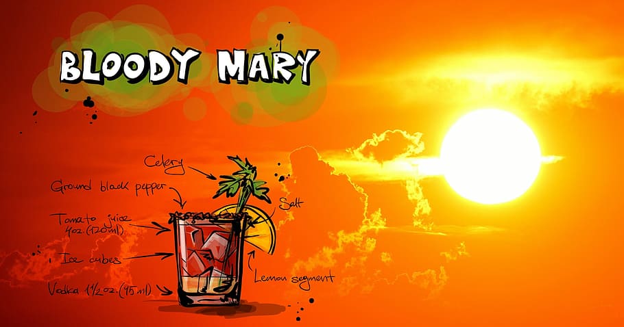 bloody mary, cocktail, drink, sunset, alcohol, recipe, party, alcoholic, summer, celebrate