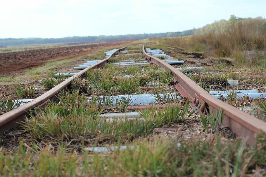 Railway, Rails, Track, Nature, railway rails, seemed, endless, track bed, railroad Track, transportation