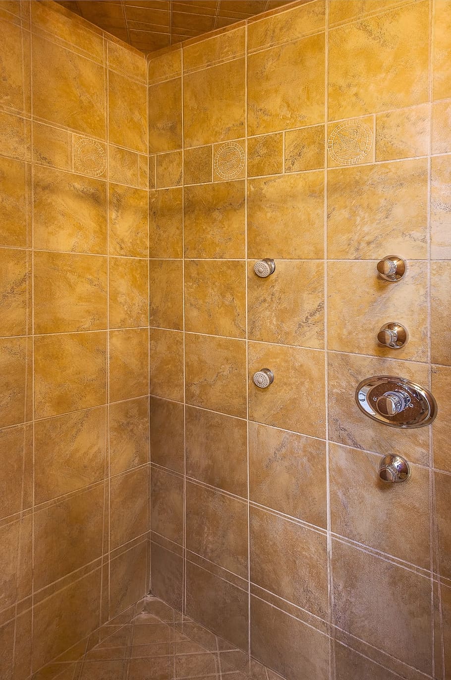 brown shower rom, shower, tile, bathroom, interior, luxury, tiled, bath, contemporary, modern