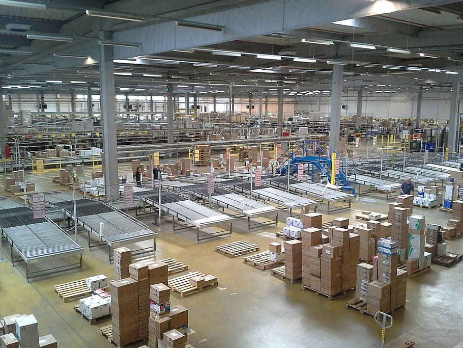 industrial company photo, industrial, company, factory, warehouse, boxes, capitalism, mass consumption, pilot, storage space
