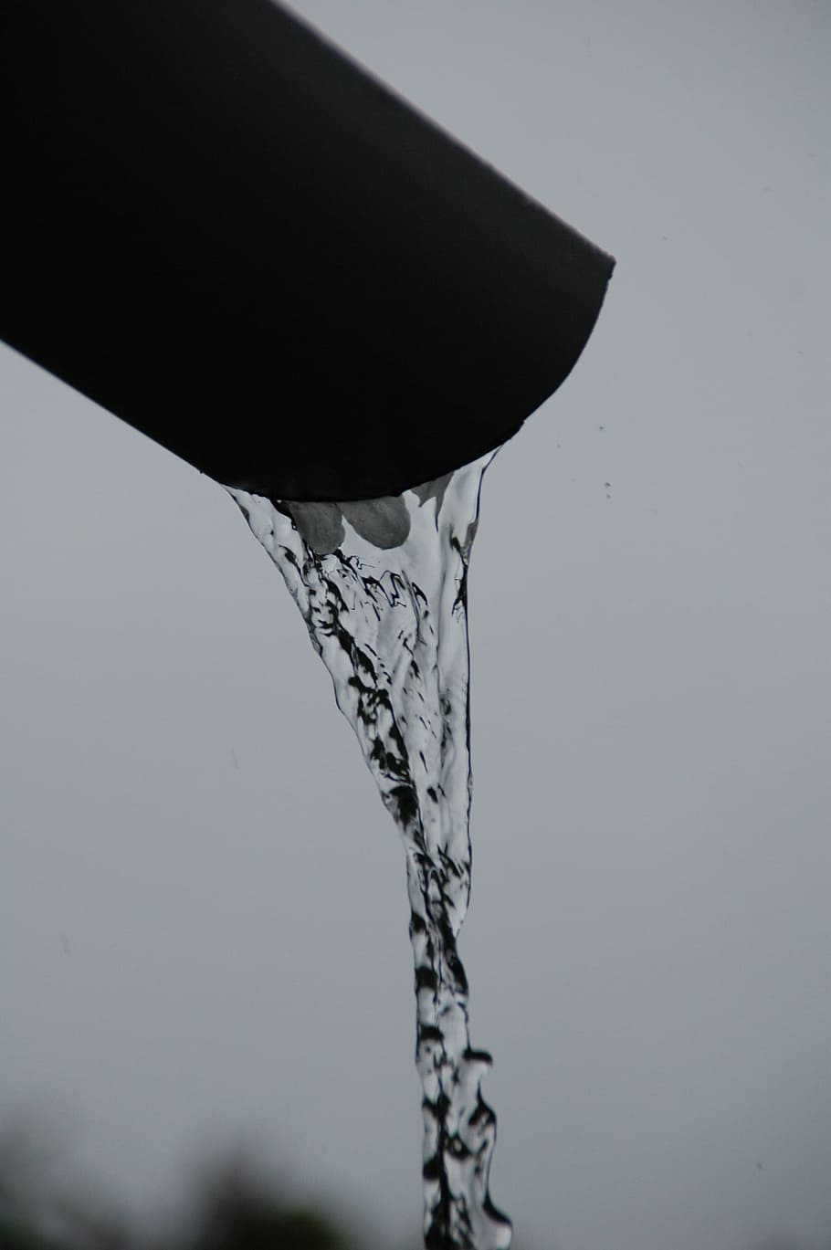 water, pouring, black, surface, Gutter, Pipe, Rain, Water, Flow, gutter pipe, rain