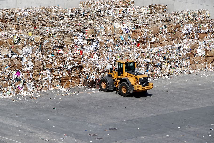 limbah kertas, daur ulang, industri kertas, komoditas, angkutan, mode transportasi, kendaraan darat, sampah, hari, Kendaraan bermotor