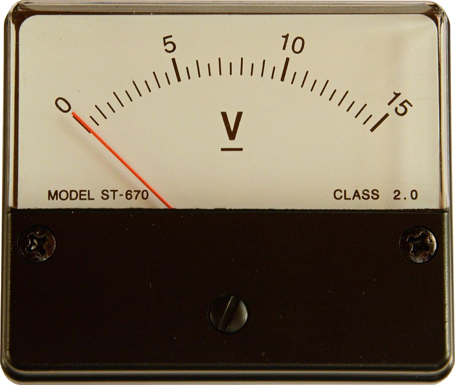 Instrumen, Tegangan, Volt, Meter, volt meter, pengukuran, instrumen Pengukuran, pengukur, peralatan, dial