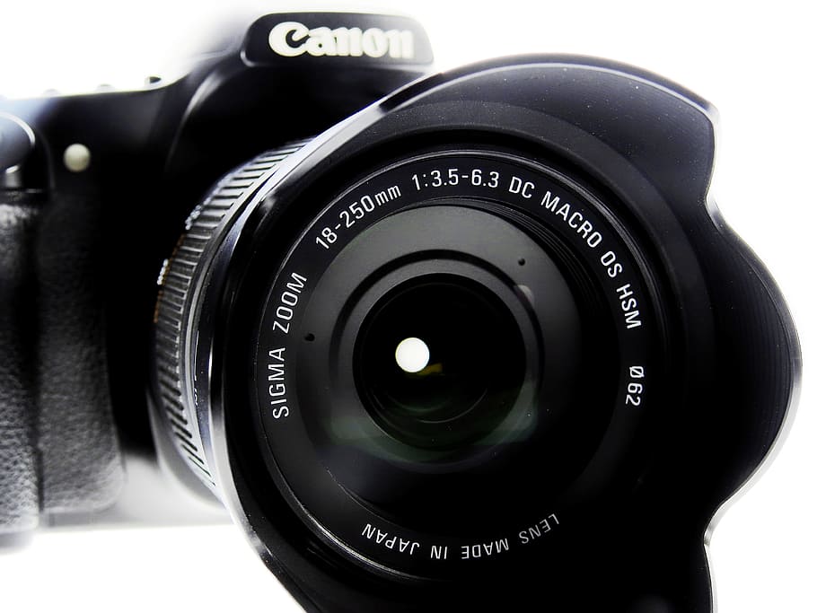 black, canon dslr camera, Digital Camera, Photograph, camera, images, zoom lens, photography, photo camera, canon
