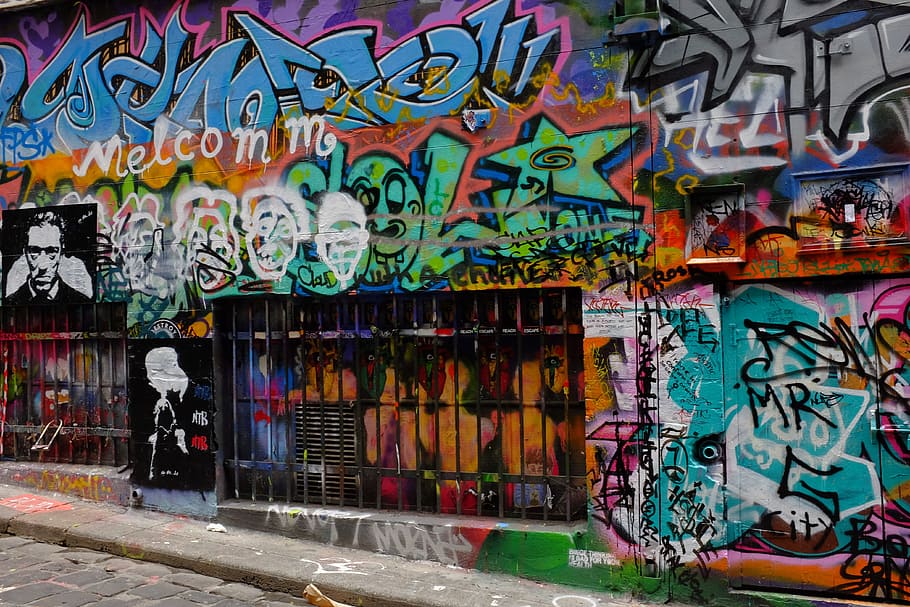 Viajes, Street Art, Melbourne, Muro, urbano, graffiti, multicolor, arte, escena urbana, arquitectura y edificios
