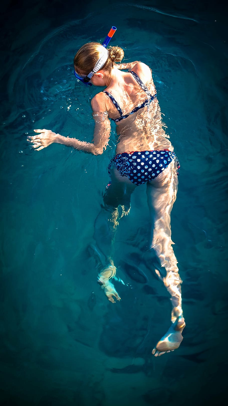 snorkeling, diving, girl, water, holiday, swimming pool, sea, water sports, hobby, swimming