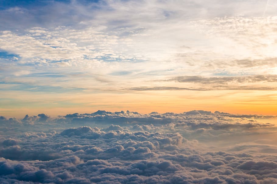 sky, sunset, sunrise, clouds, cloud - sky, scenics - nature, beauty in nature, tranquility, tranquil scene, cloudscape