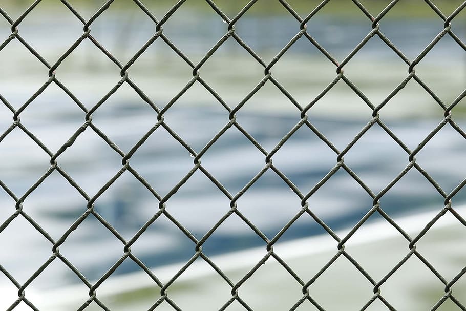 selective, focus photography, chain fence, Fence, Division, Screen, Protection, barrier, security, separation