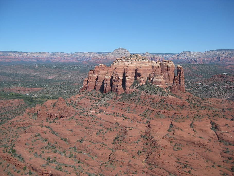 sedona, red rocks, ariel, landscape, southwest, scenic, mountains, formations, scenery, uSA