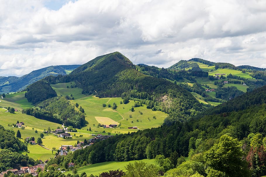 langenbruck, hiking, switzerland, jura, basel-land, nature, mountains, idyll, landscape, away
